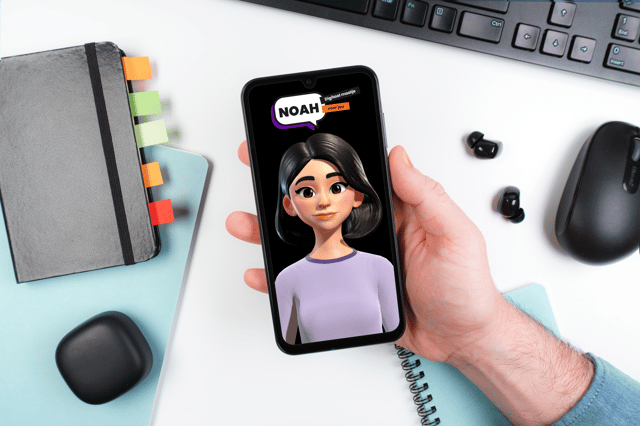 Noah beeld Zwarte achtergrond telefoonscherm